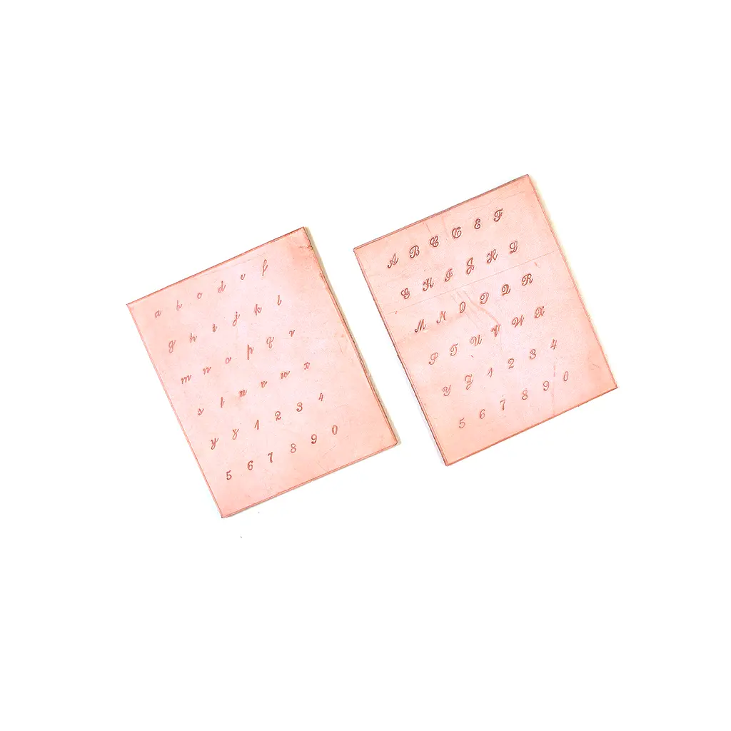 皮革草寫字母數字印花工具6mm (大寫).webp