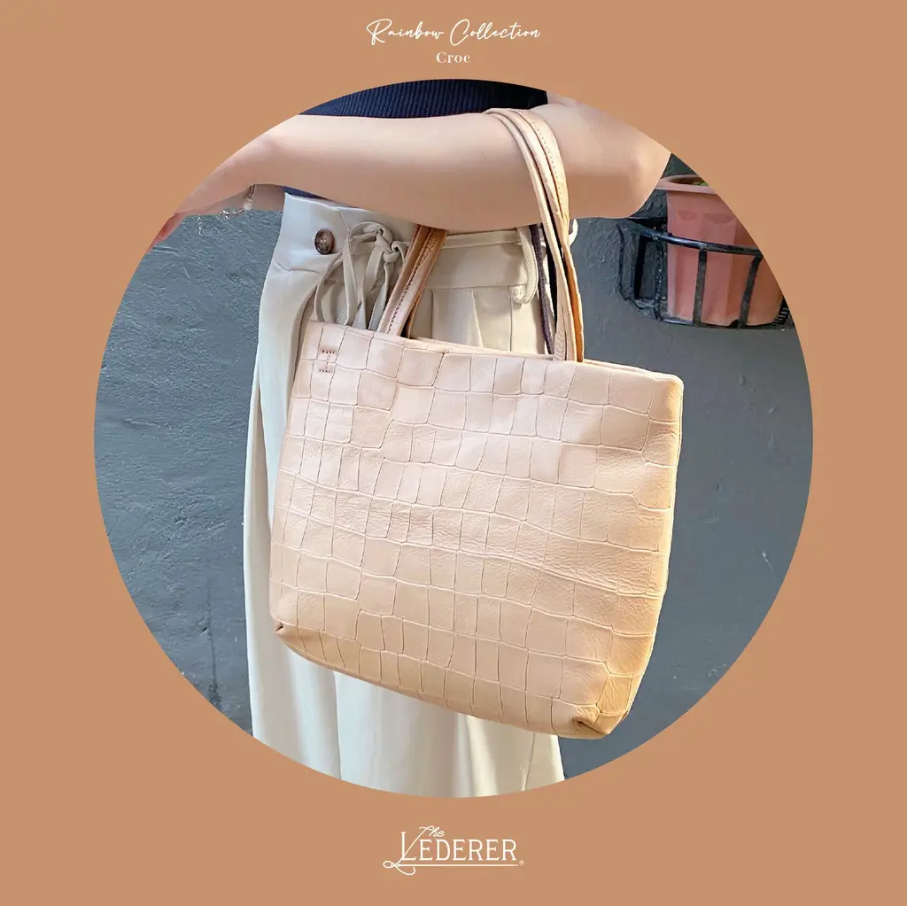 Rainbow Collection 皮革Tote Bag – Croc (1).webp