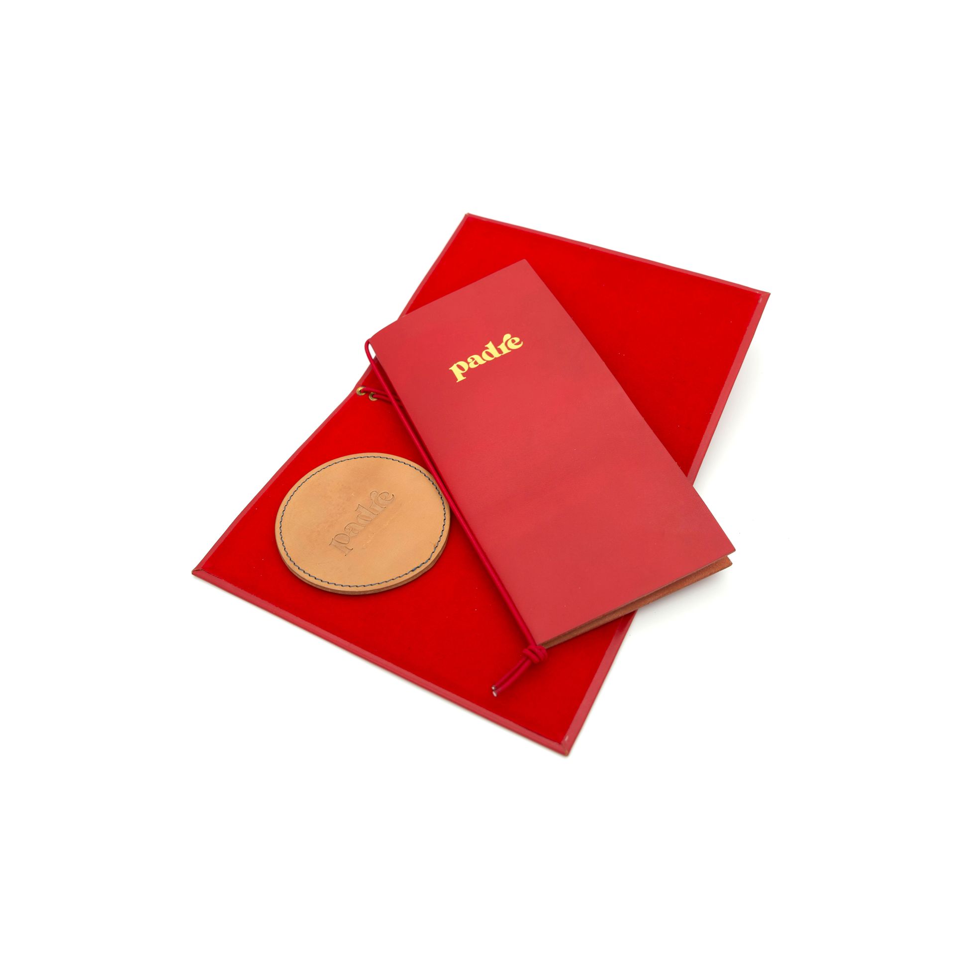 Custom Leather menu set Custom Leather menu set