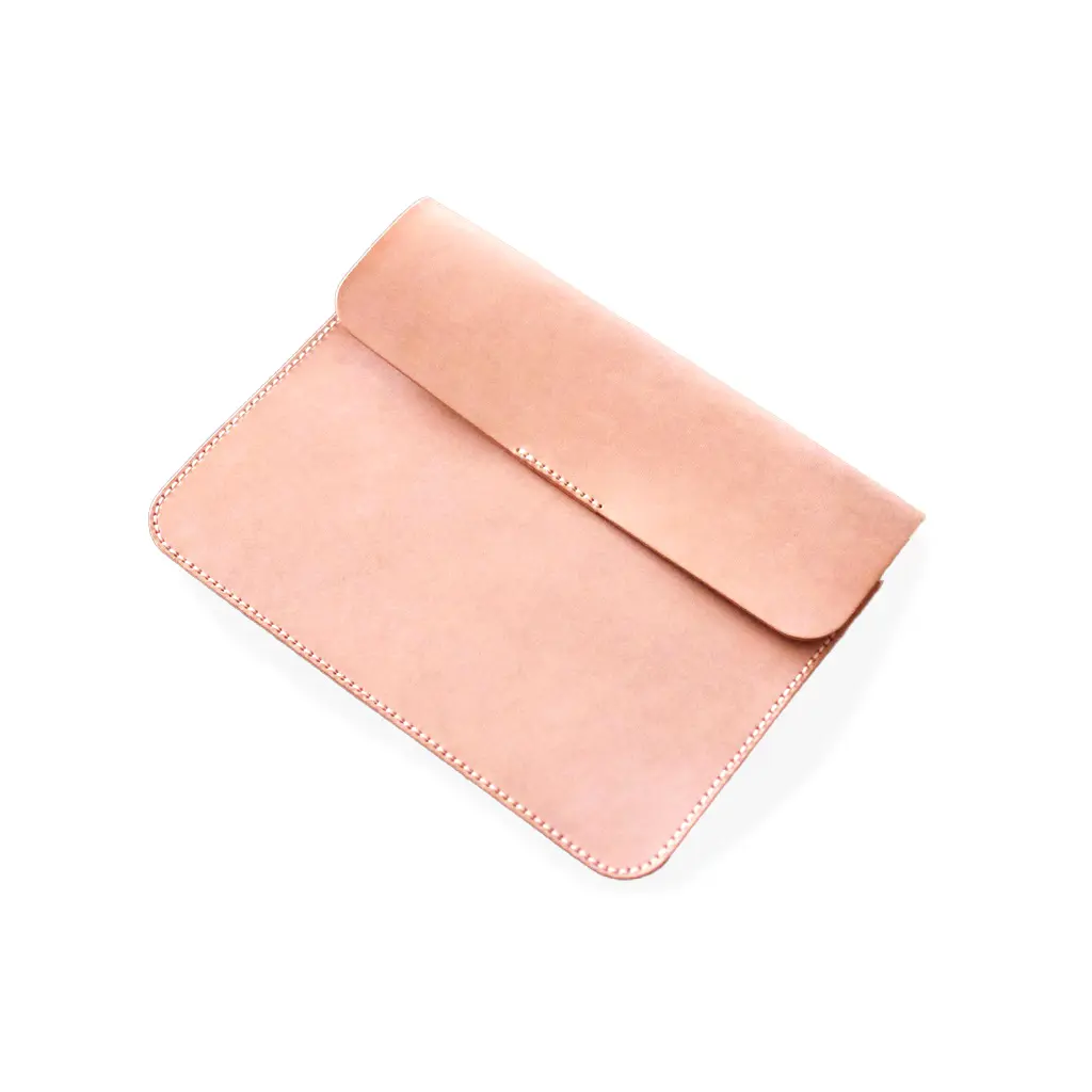皮革 iPad 文件套 - BSP045 (手縫材料包, 原色 Natural).webp