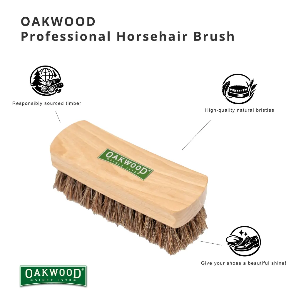 OAKWOOD Professional Horsehair Brush.webp