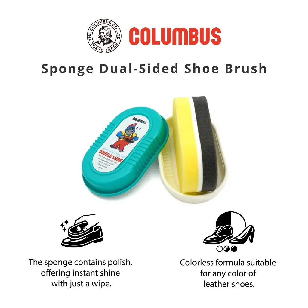Columbus HKTV2-sponge dual soded shoe brush.webp