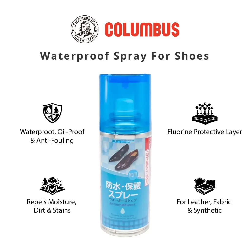 Columbus HKTV-waterproof spray for shoes.webp