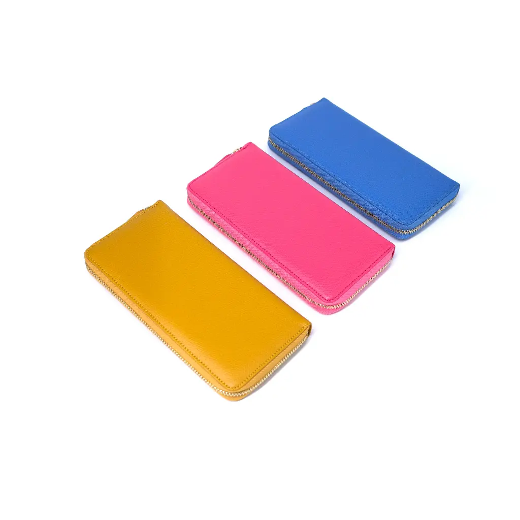 Epsom 皮革長銀包｜12卡位＋雙鈔位＋拉鏈零錢位｜18 Colour