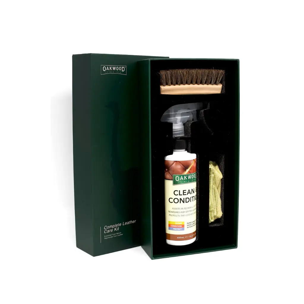 Oakwood Complete Leather Care Kit (3 Piece) 