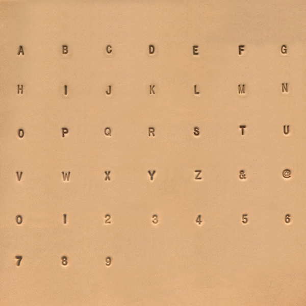 IVAN 3mm Simple Alphabet & Number Stamp Set