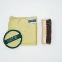 Set A Oakwood: Kain Pembersih + Berus Bulu Kuda Profesional