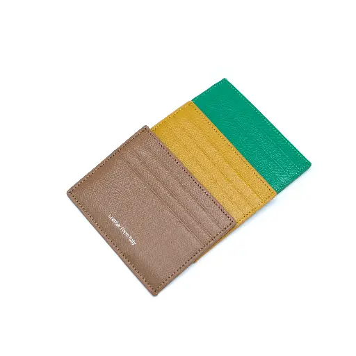 Epsom 皮革卡片套｜6卡位＋1暗格｜18色