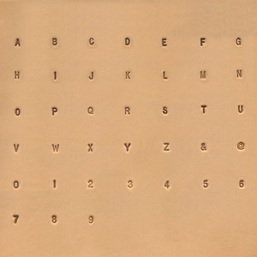 [8137-10] 台湾IVAN 3mm无衬线体字母与数字组