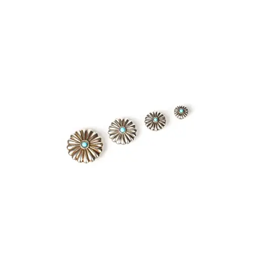 IVAN Round Turquoise Screw Trim