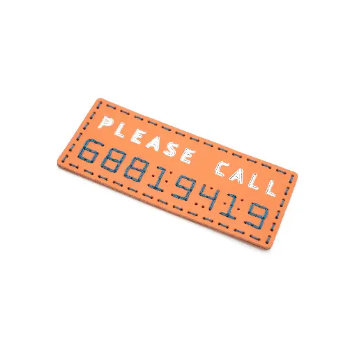 Plat Nombor Telefon Kulit - BSP189