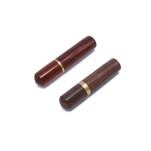 黃銅檀木手縫針筒