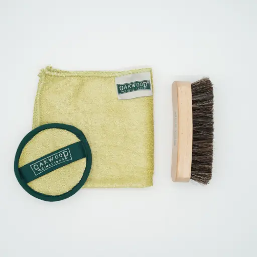 Oakwood Set A 抺布+专业马毛刷