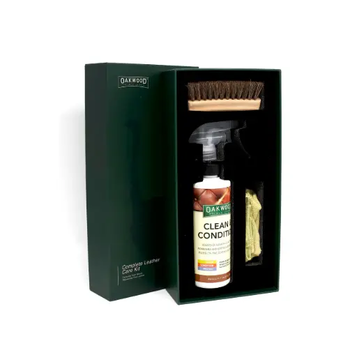 [OP399] Oakwood Complete Leather Care Kit (3 Piece) 